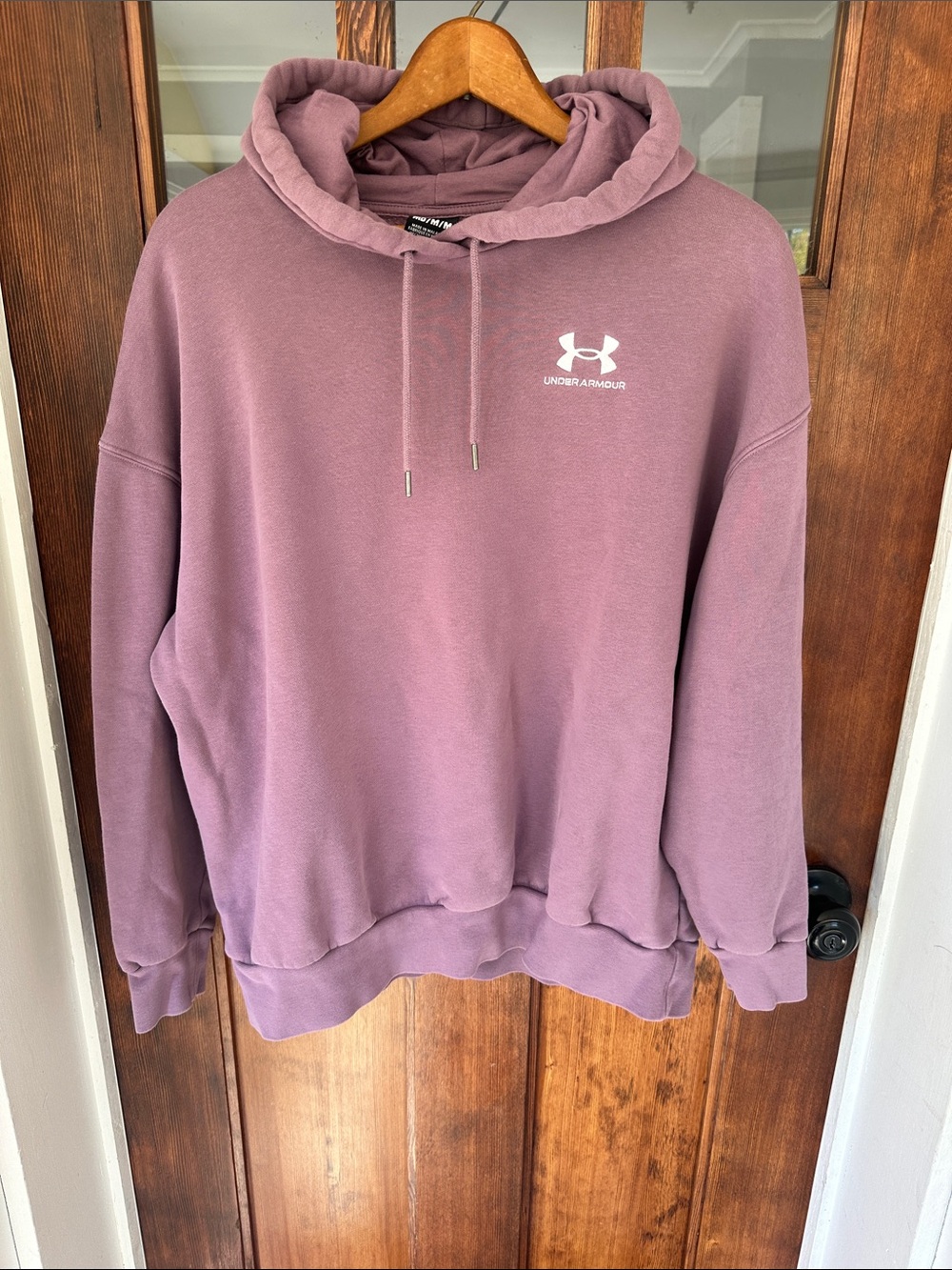 Under Armour Women's Essential Fleece Oversized Hoodie Medium Purple 1379495